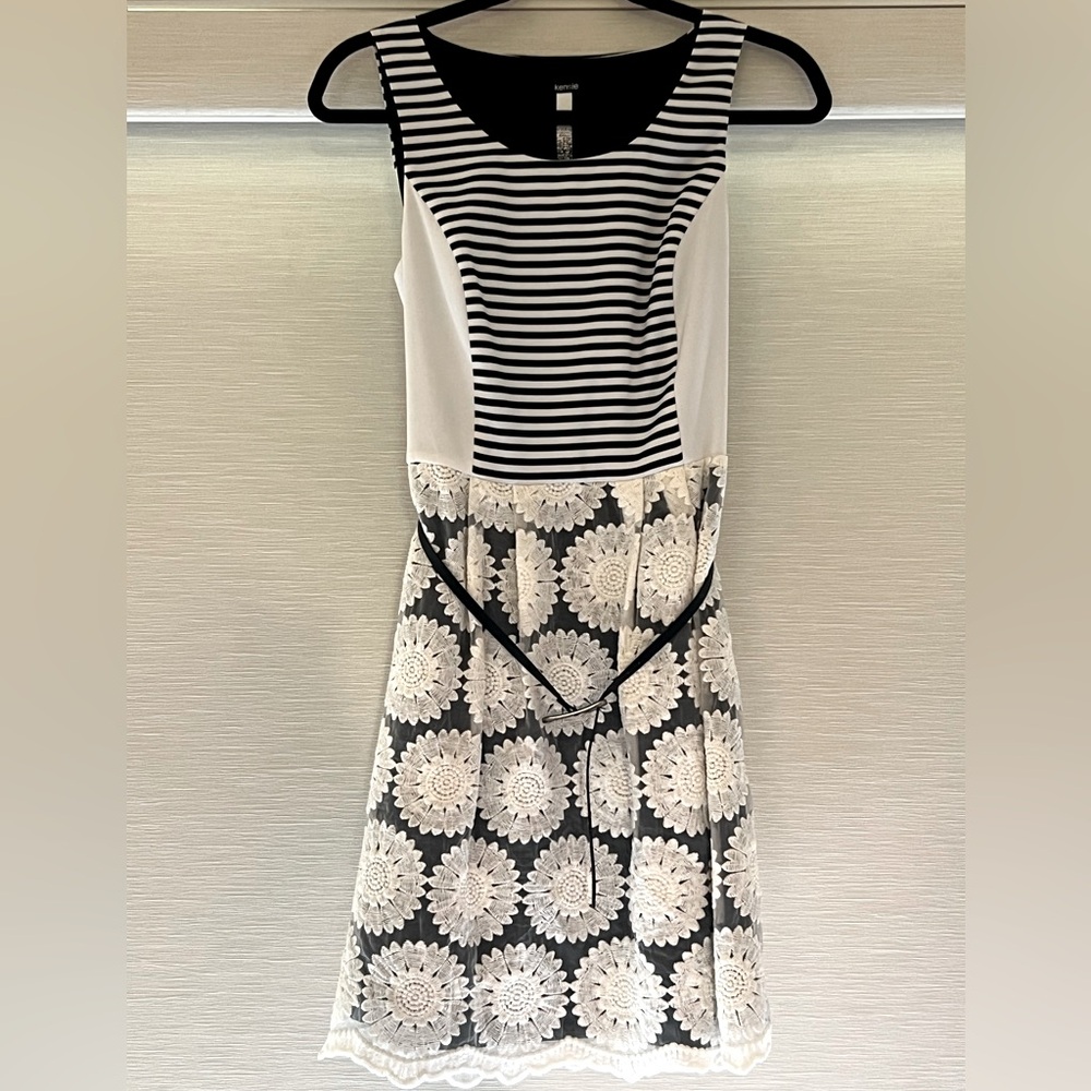 Kenzie Belted Dress. Beautiful Patterned Dress